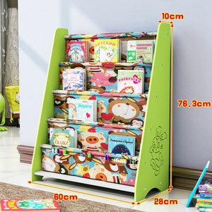 Children's Bookshelf on The Ground Simple Shelf Economic Student Bookcase Kindergarten Children's Picture Book Shelf