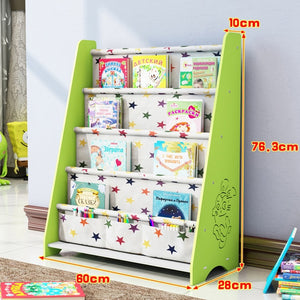 Children's Bookshelf on The Ground Simple Shelf Economic Student Bookcase Kindergarten Children's Picture Book Shelf