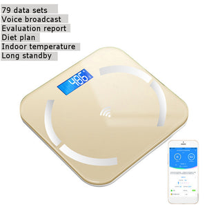 Bluetooth Scales Floor Body Weight Bathroom Scale Smart Backlit Display Scale Electronic Body Fat Scales Water Muscle Mass BMI