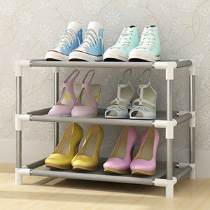 Multi-layer Dust-proof Shoe Cabinet Folding Non-woven Cloth Shoe Storage Stand Holder DIY Assembly Shoe Organizer Rack