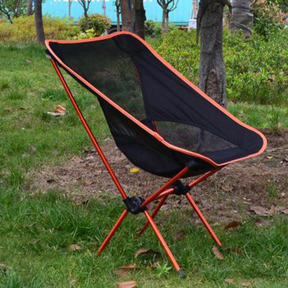 Lightweight Folding Beach Chair Outdoor Portable Camping Chair For Hiking Fishing Picnic Barbecue Vocation Casual Garden Chairs