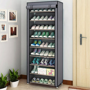 Multi-layer Dustproof Cloth Shoe Cabinet DIY Combination Assembly Shoe Storage Rack Household Finishing Shelves Home Furniture