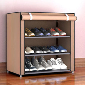 Multi-layer Dustproof Cloth Shoe Cabinet DIY Combination Assembly Shoe Storage Rack Household Finishing Shelves Home Furniture