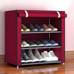 Multi-layer Dustproof Cloth Shoe Cabinet DIY Combination Assembly Shoe Storage Rack Household Finishing Shelves Home Furniture