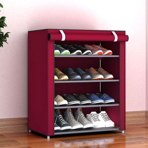 Multi-layer Dustproof Cloth Shoe Cabinet DIY Combination Assembly Shoe Storage Rack Household Finishing Shelves Home Furniture