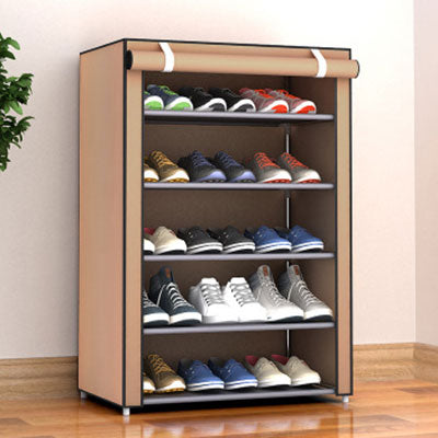 Multi-layer Dustproof Cloth Shoe Cabinet DIY Combination Assembly Shoe Storage Rack Household Finishing Shelves Home Furniture