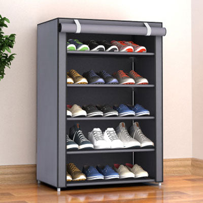 Multi-layer Dustproof Cloth Shoe Cabinet DIY Combination Assembly Shoe Storage Rack Household Finishing Shelves Home Furniture