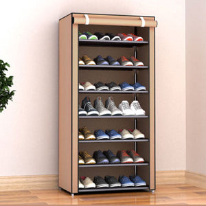 Multi-layer Dustproof Cloth Shoe Cabinet DIY Combination Assembly Shoe Storage Rack Household Finishing Shelves Home Furniture