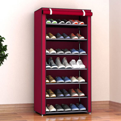 Multi-layer Dustproof Cloth Shoe Cabinet DIY Combination Assembly Shoe Storage Rack Household Finishing Shelves Home Furniture