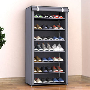 Multi-layer Dustproof Cloth Shoe Cabinet DIY Combination Assembly Shoe Storage Rack Household Finishing Shelves Home Furniture