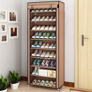 Multi-layer Dustproof Cloth Shoe Cabinet DIY Combination Assembly Shoe Storage Rack Household Finishing Shelves Home Furniture