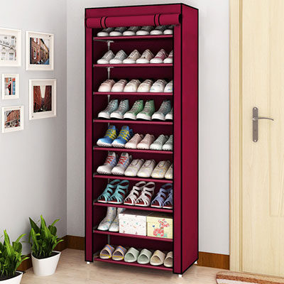 Multi-layer Dustproof Cloth Shoe Cabinet DIY Combination Assembly Shoe Storage Rack Household Finishing Shelves Home Furniture