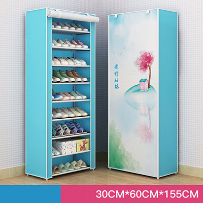 Multi-layer Dustproof Cloth Shoe Cabinet DIY Combination Assembly Shoe Storage Rack Household Finishing Shelves Home Furniture