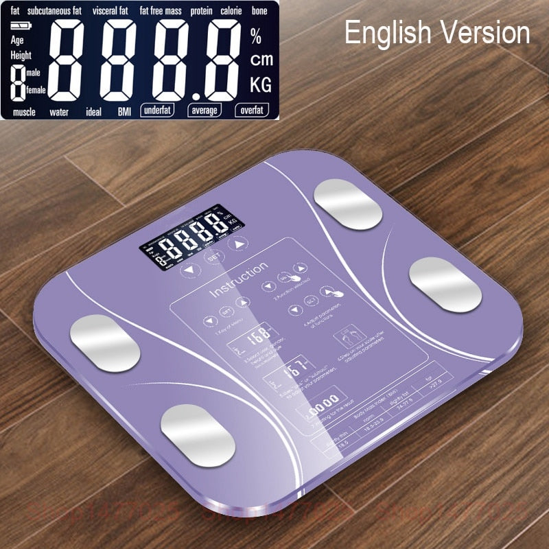 ABUI-Body Index Electronic Smart Weighing Scales Bathroom Body Bmi Scale Digital Human Weight Mi Scales Floor Lcd Display