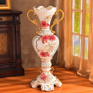 The living room decoration ceramic vase style landing Home Furnishing living room luxury decoration large floor vases