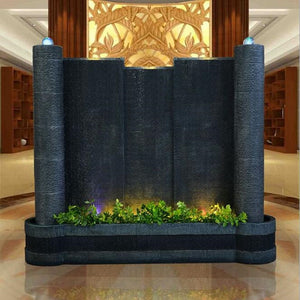 European decoration Water curtain wall fish tank water wall screen fountain water view club lobby decoration home  decoration