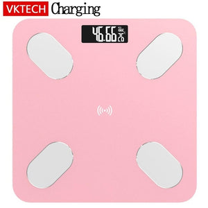 VKTECH S5 Body Fat Scale Floor Scientific Smart Electronic LED Digital Weight Bathroom Scales Balance Bluetooth APP Android IOS